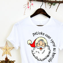 Cargar imagen en el visor de la galería, Moteriški kalėdiniai marškinėliai &quot;Patinka man vyrai su barzda&quot;, S-3XL
