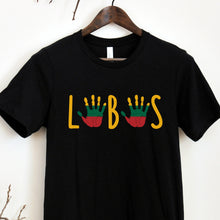 Cargar imagen en el visor de la galería, Lietuviški marškinėliai &quot;LABAS&quot; su lietuviška atributika, XS-3XL
