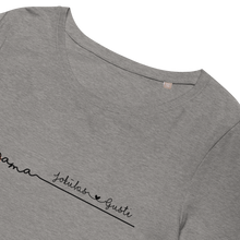 Load image into Gallery viewer, EKO marškinėliai MAMAI su vaikų vardais, S-2XL

