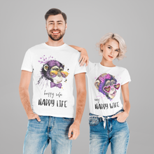 Load image into Gallery viewer, Moteriški marškinėliai &quot;very HAPPY WIFE&quot;, S-3XL
