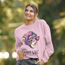 Įkelti vaizdą į galerijos rodinį, Moteriškas džemperis &quot;very Happy Wife&quot;, S-3XL
