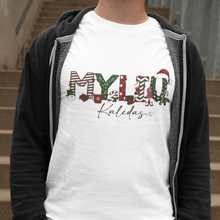 Lade das Bild in den Galerie-Viewer, Vyriški kalėdiniai marškinėliai &quot;Myliu Kalėdas&quot;, S-5XL
